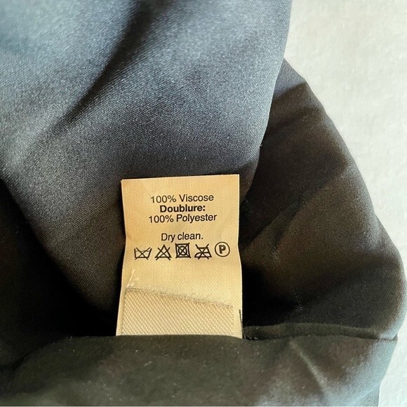 Madewell Zip Back Short Sleeve Shift Dress in Black Polkadot Scatter Size 2 - Picture 9 of 12